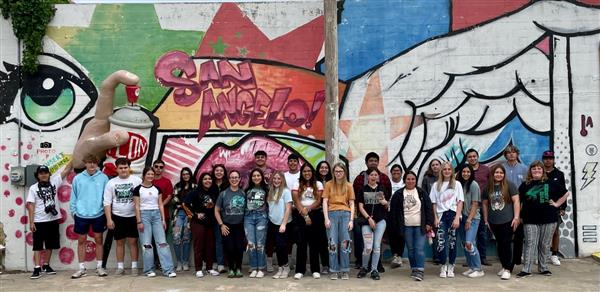 Art and EHS students in Uncommon Places
